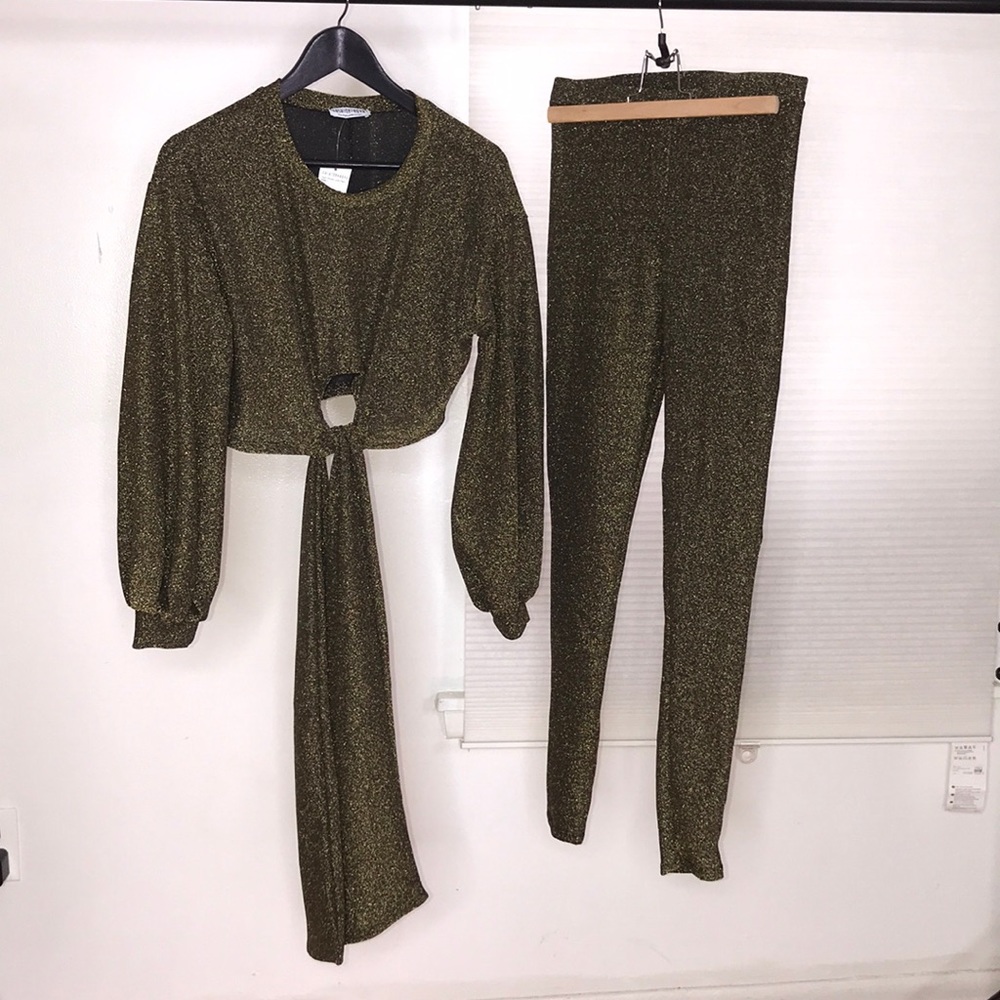 Green/Gold two piece set